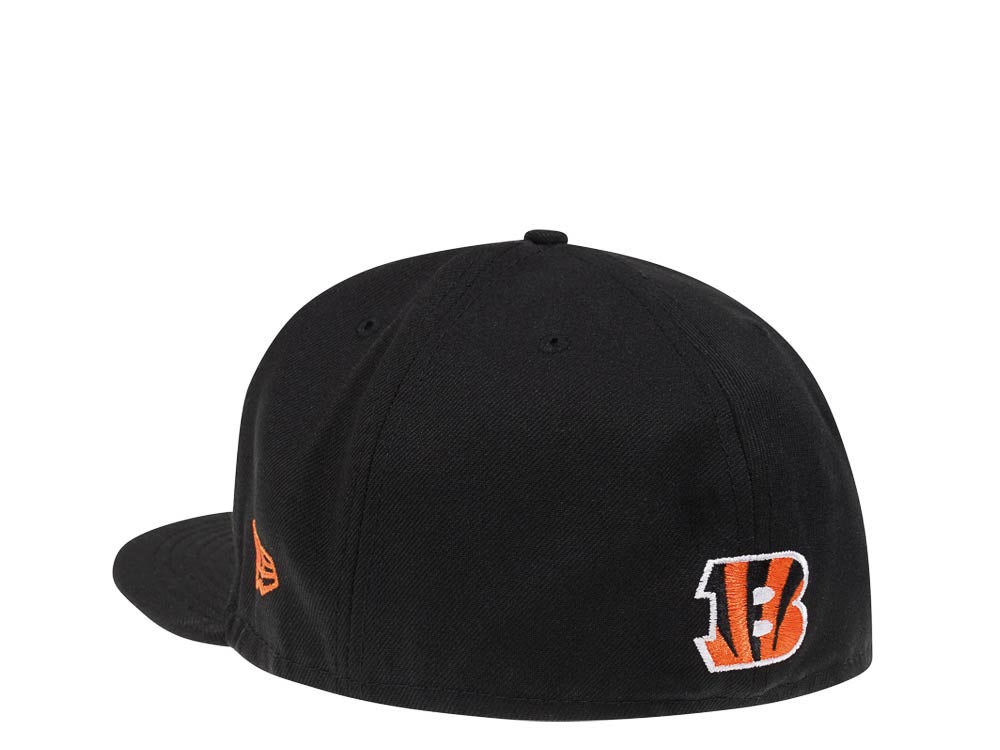 New Era Cincinnati Bengals Black Script Edition 59Fifty Fitted Cap