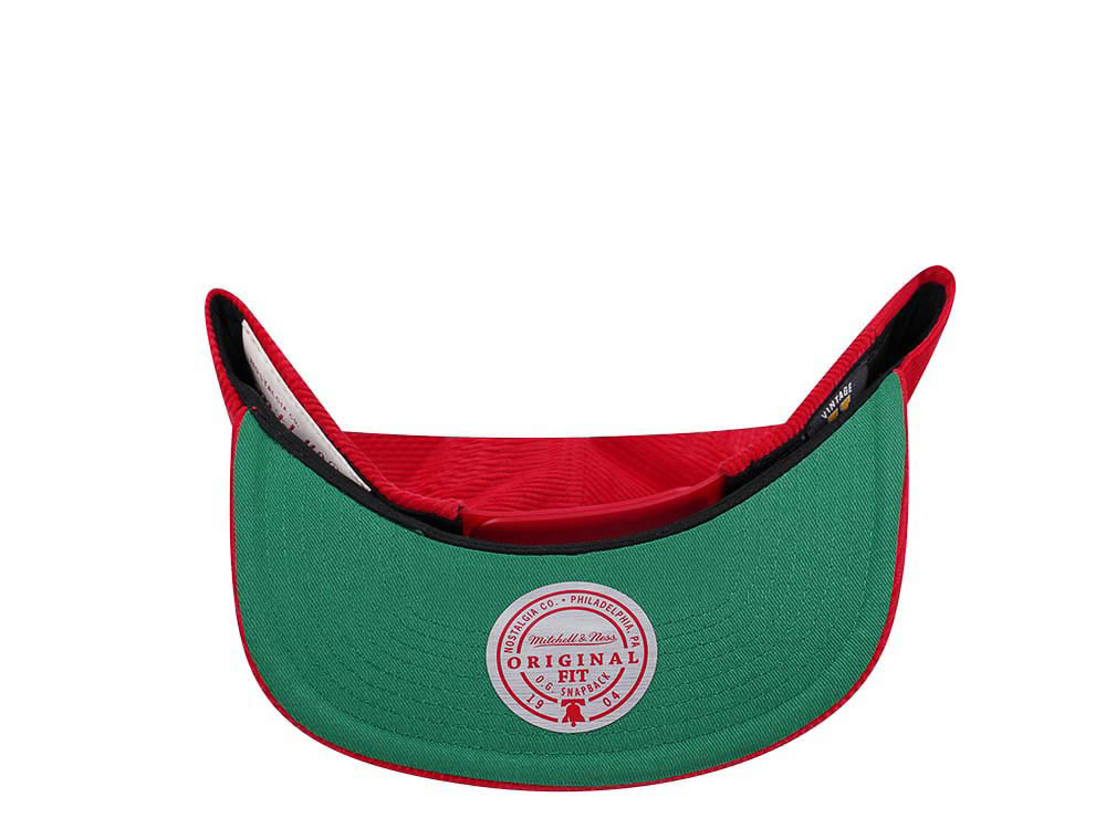 Mitchell & Ness New Jersey Devils Red Cord Vintage Snapback Cap