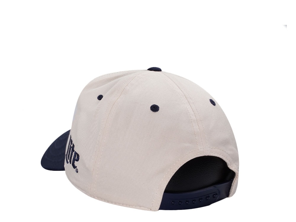 American Needle Miller Lite Roscoe Football Ivory Edition Snapback Cap