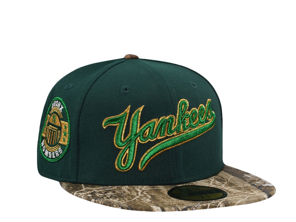 New Era New York Yankees Bronx Bombers Dark Green Two Tone Edition 59Fifty Fitted Cap