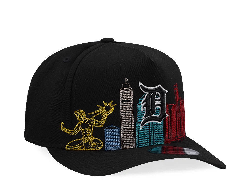 New Era Detroit Tigers Skyline Black Prime Edition 9Fifty A Frame Snapback Cap
