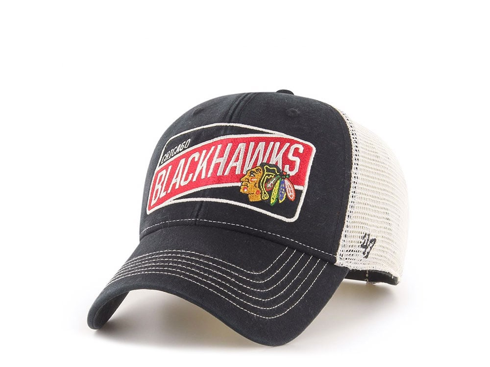 47Brand Chicago Blackhawks Slash Patch Classic Trucker Snapback Cap